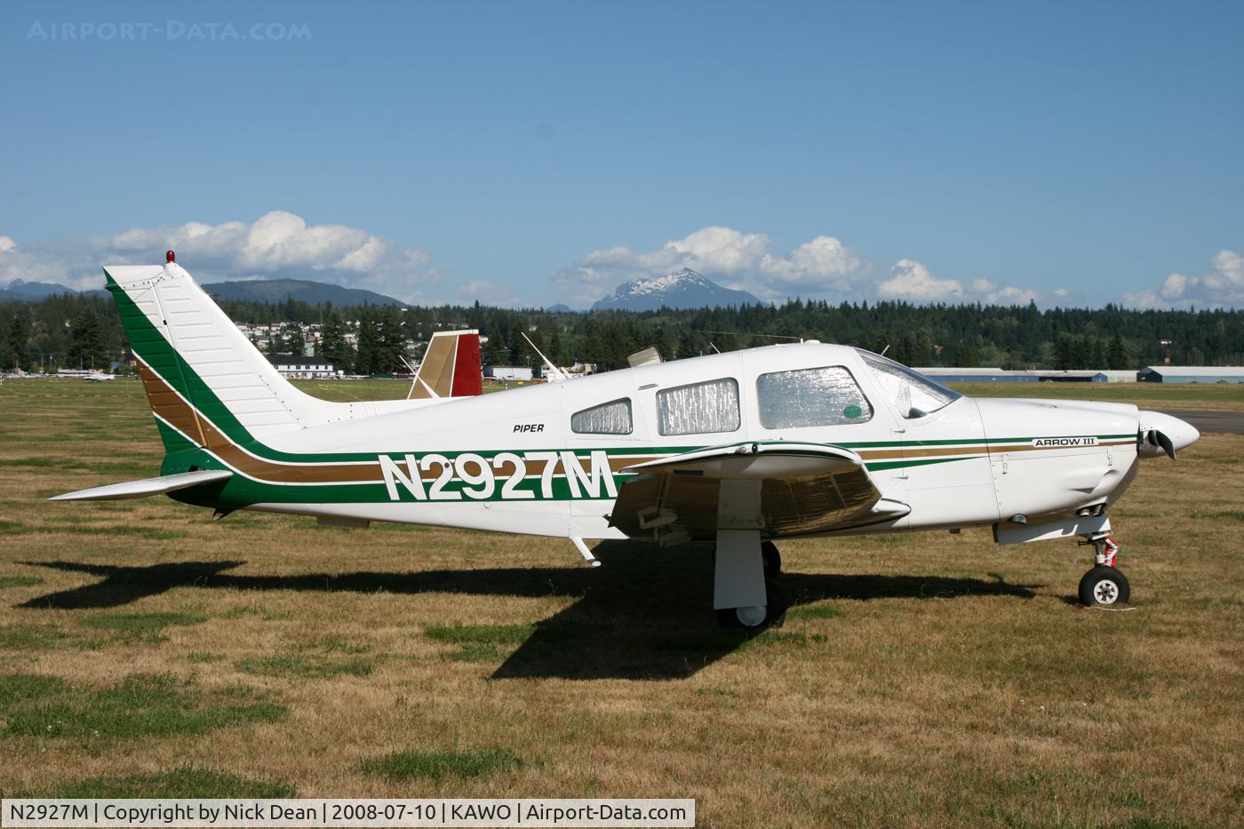 N2927M, 1977 Piper PA-28R-201 Cherokee Arrow III C/N 28R-7837106, /