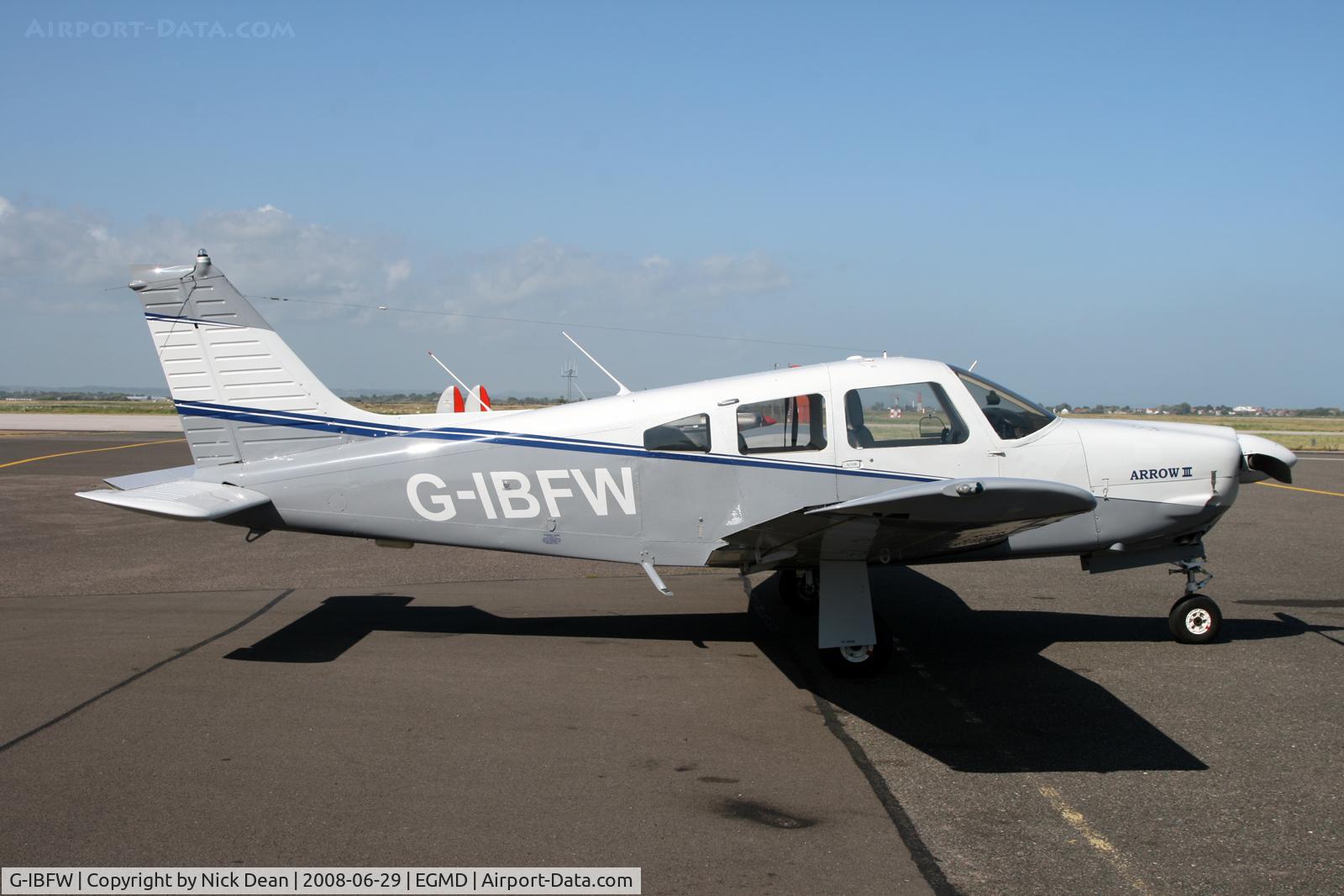 G-IBFW, 1978 Piper PA-28R-201 Cherokee Arrow III C/N 28R-7837235, /