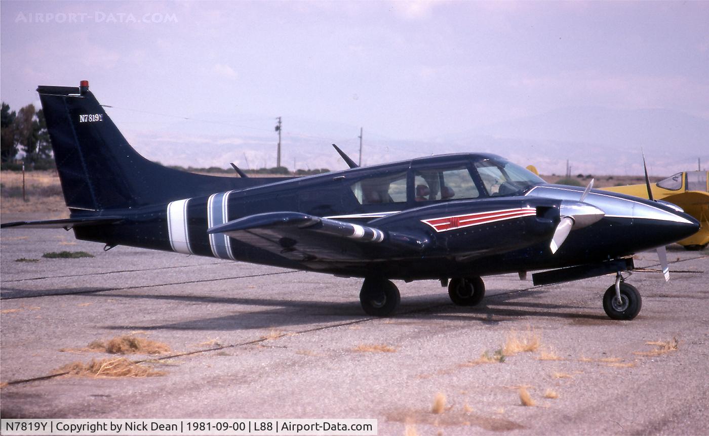 N7819Y, 1965 Piper PA-30 Twin Comanche C/N 30-896, Scanned from a low quality slide but a great scheme so I apologize for the sub standard image