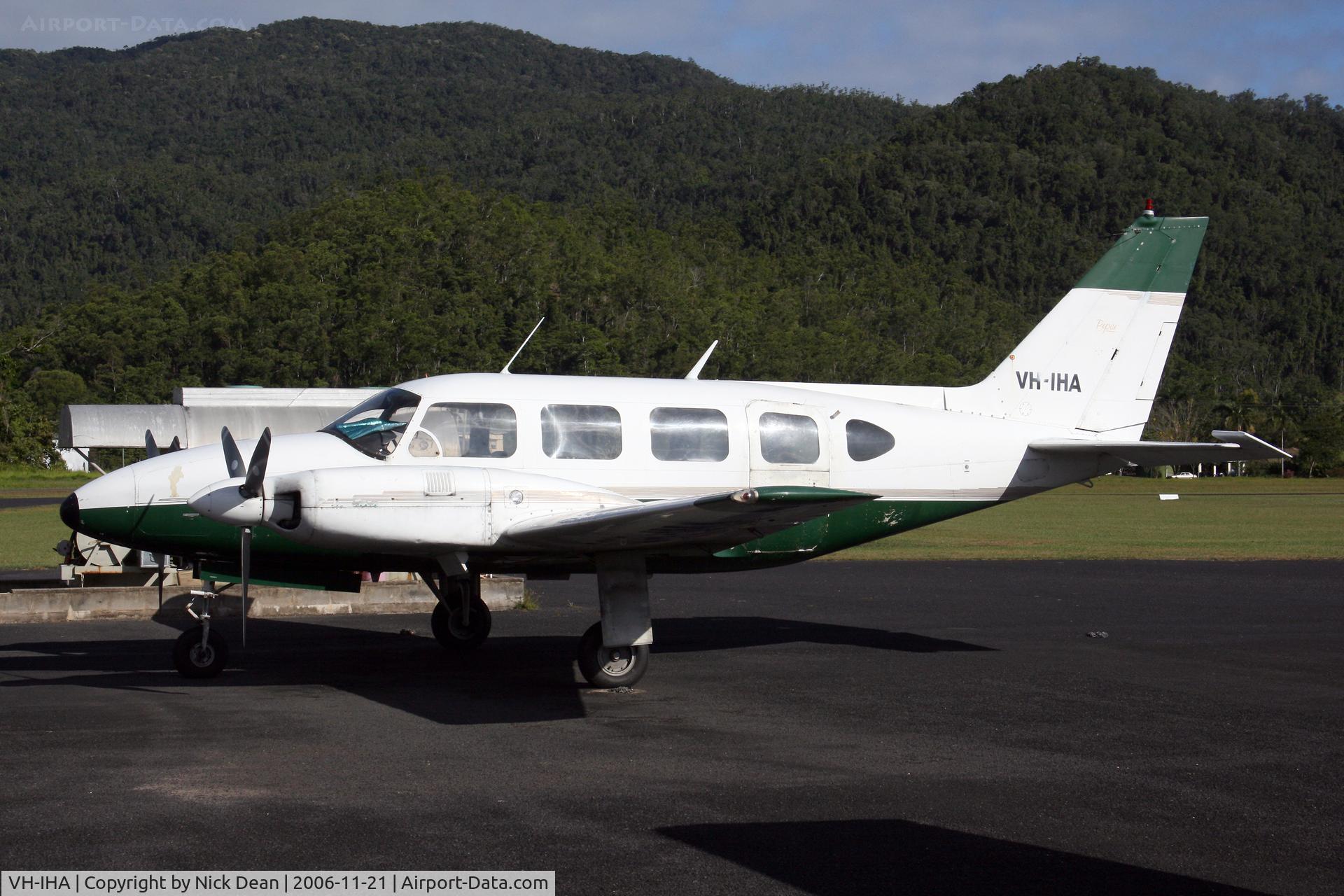 VH-IHA, 1968 Piper PA-31-310 Navajo Navajo C/N 31-136, Tyagarah airfield Byron Bay Tulley Queensland