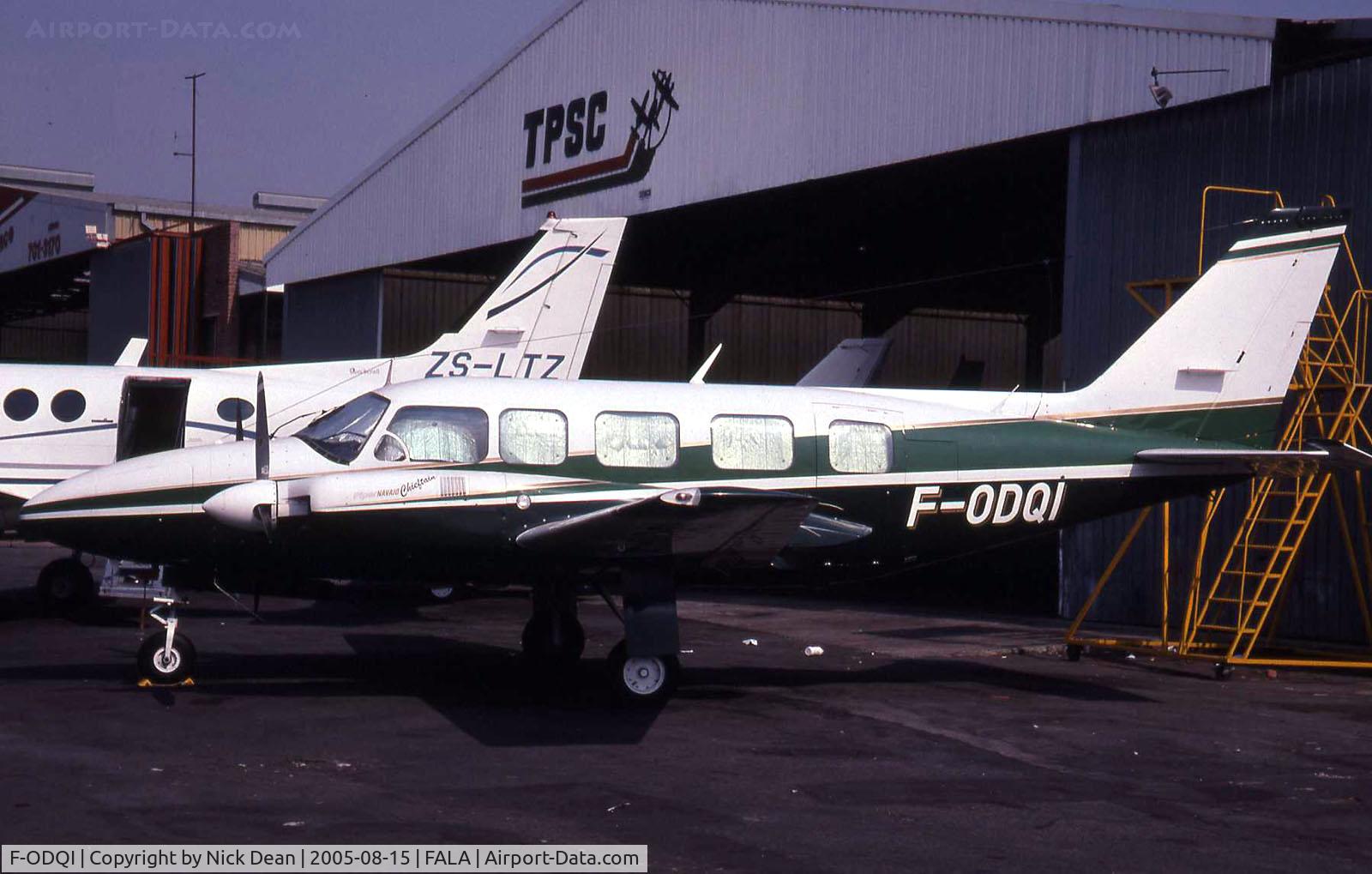 F-ODQI, Piper PA-31-350 Chieftain C/N 31-7305065, Scanned from a slide and shot on my 33rd anniversary of beginning spotting