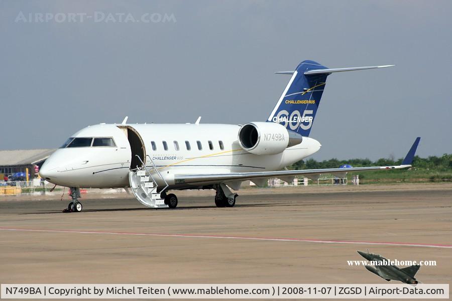 N749BA, 2008 Bombardier Challenger 605 (CL-600-2B16) C/N 5749, Airshow China 2008
