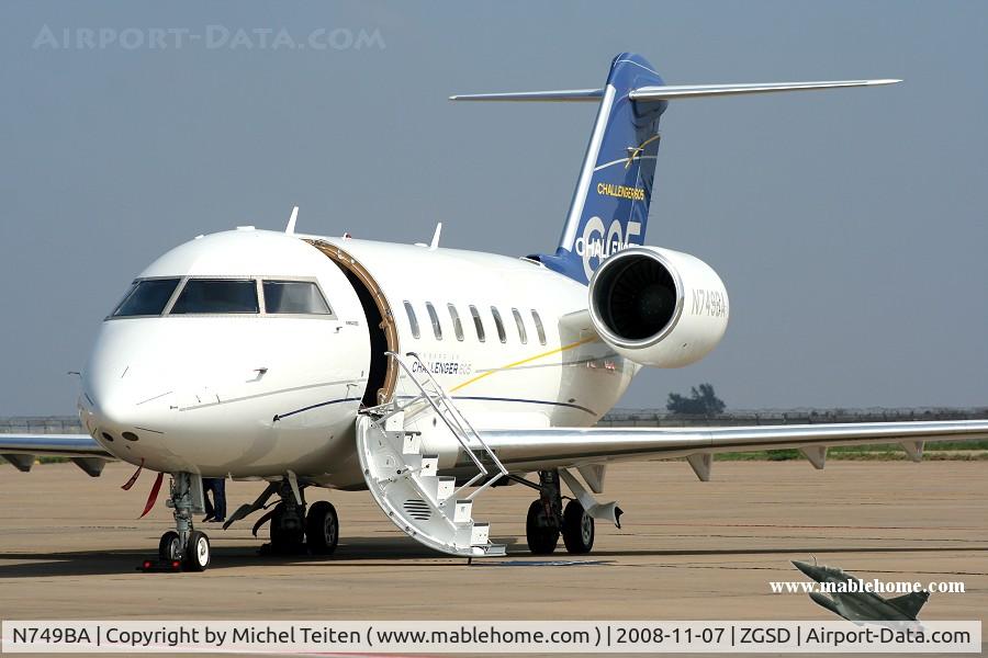 N749BA, 2008 Bombardier Challenger 605 (CL-600-2B16) C/N 5749, Airshow China 2008