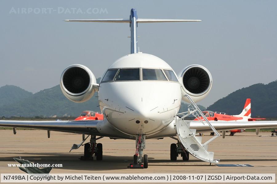 N749BA, 2008 Bombardier Challenger 605 (CL-600-2B16) C/N 5749, Airshow China 2008