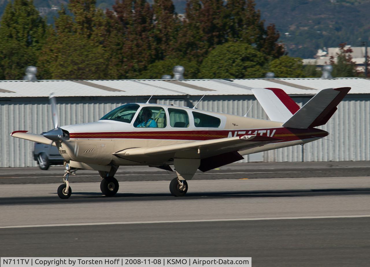 N711TV, 1965 Beech S35 Bonanza C/N D-7931, N711TV arriving on RWY 21