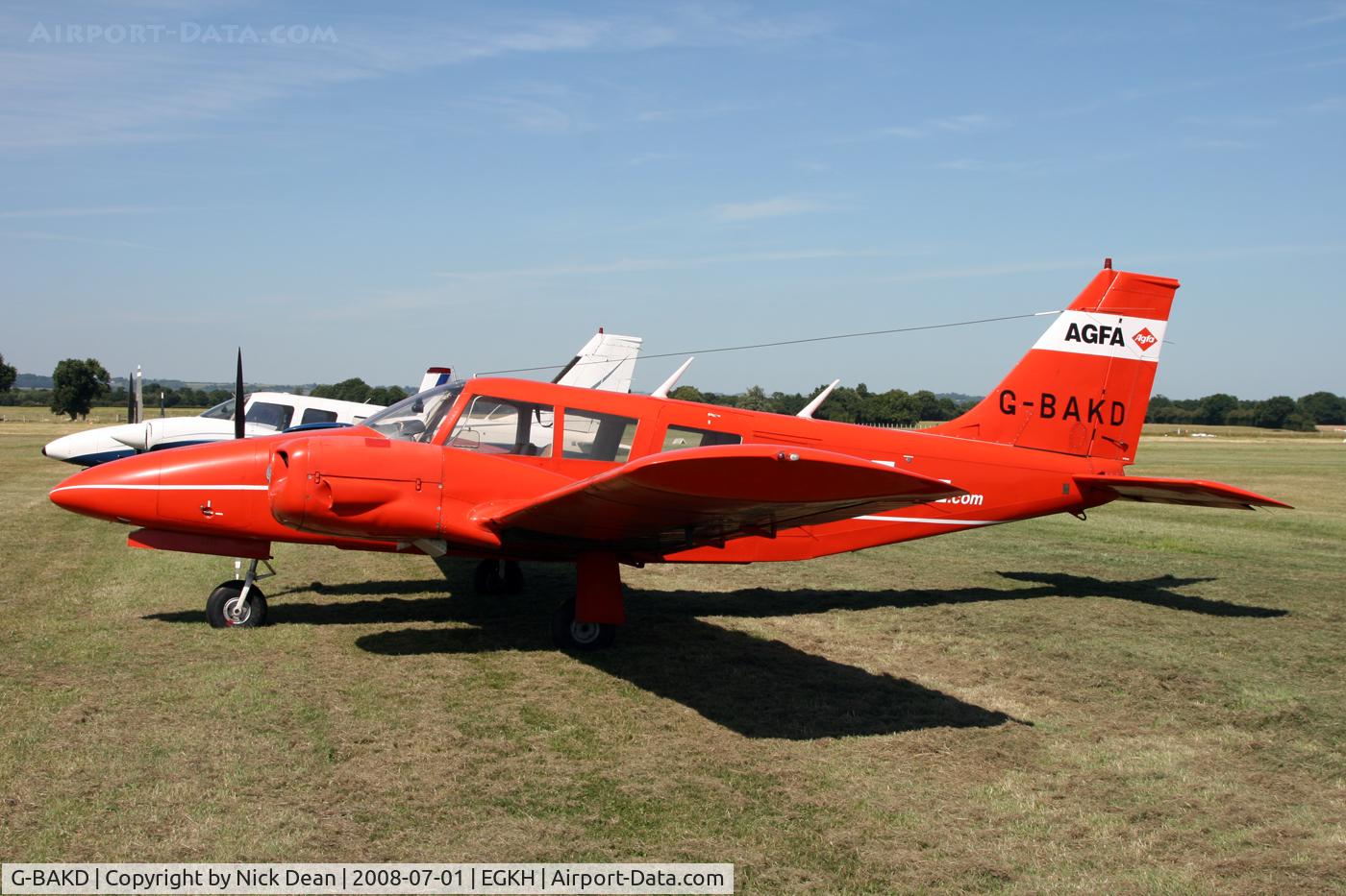 G-BAKD, 1972 Piper PA-34-200 Seneca C/N 34-7350013, /