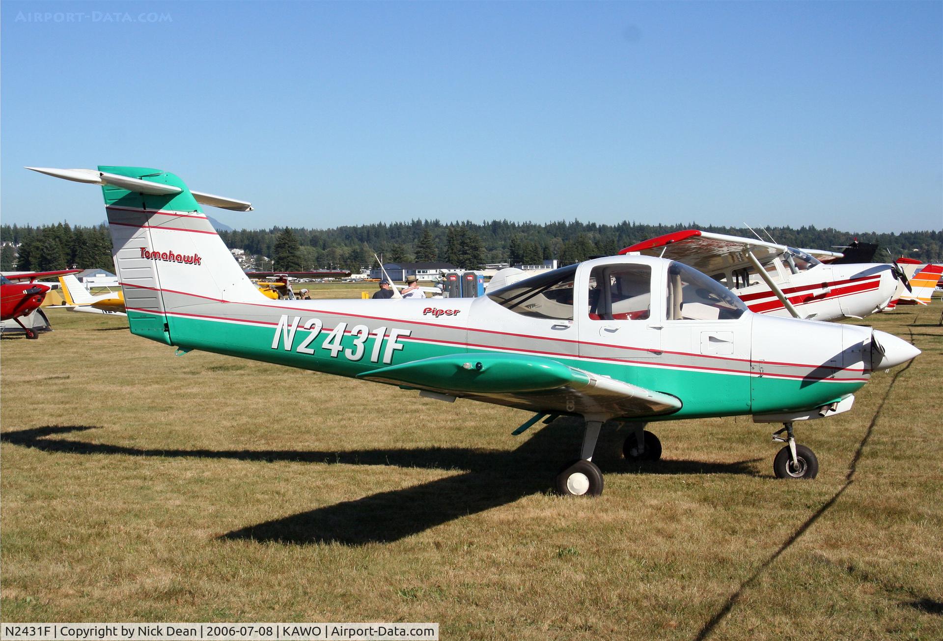 N2431F, 1979 Piper PA-38-112 Tomahawk C/N 38-79A0437, /