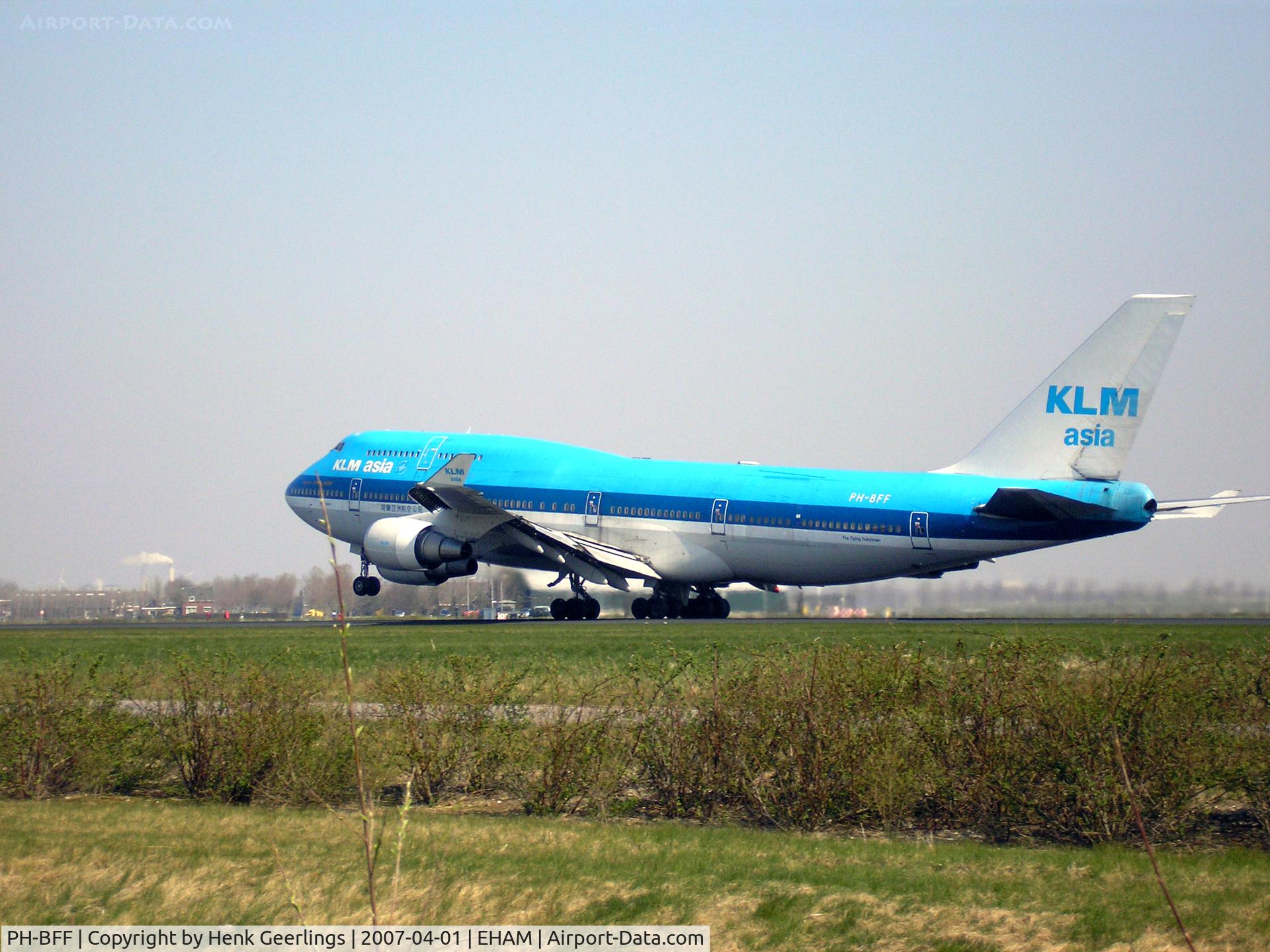 PH-BFF, 1990 Boeing 747-406BC C/N 24202, Take off runway 36L