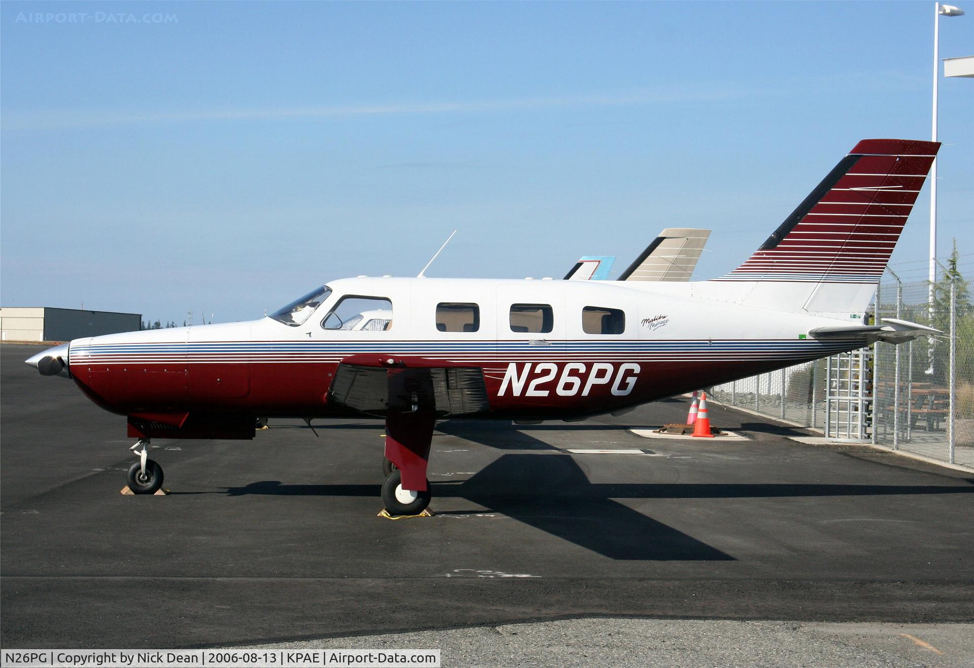 N26PG, 1990 Piper PA-46-350P Malibu Mirage C/N 4622117, /