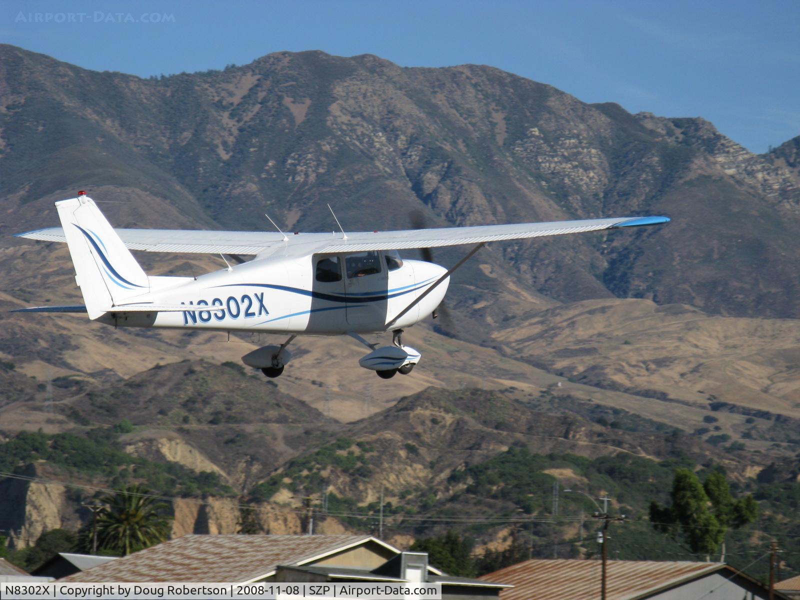 N8302X, 1961 Cessna 172C C/N 17248802, 1961 Cessna 172C, Continental O-300 145 Hp, takeoff climb Rwy 04