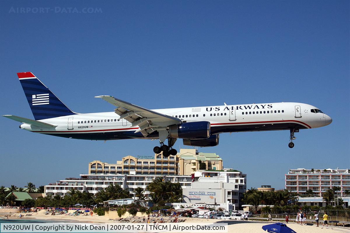 N920UW, 1983 Boeing 757-225 C/N 22199, Flew into SXM on this frame