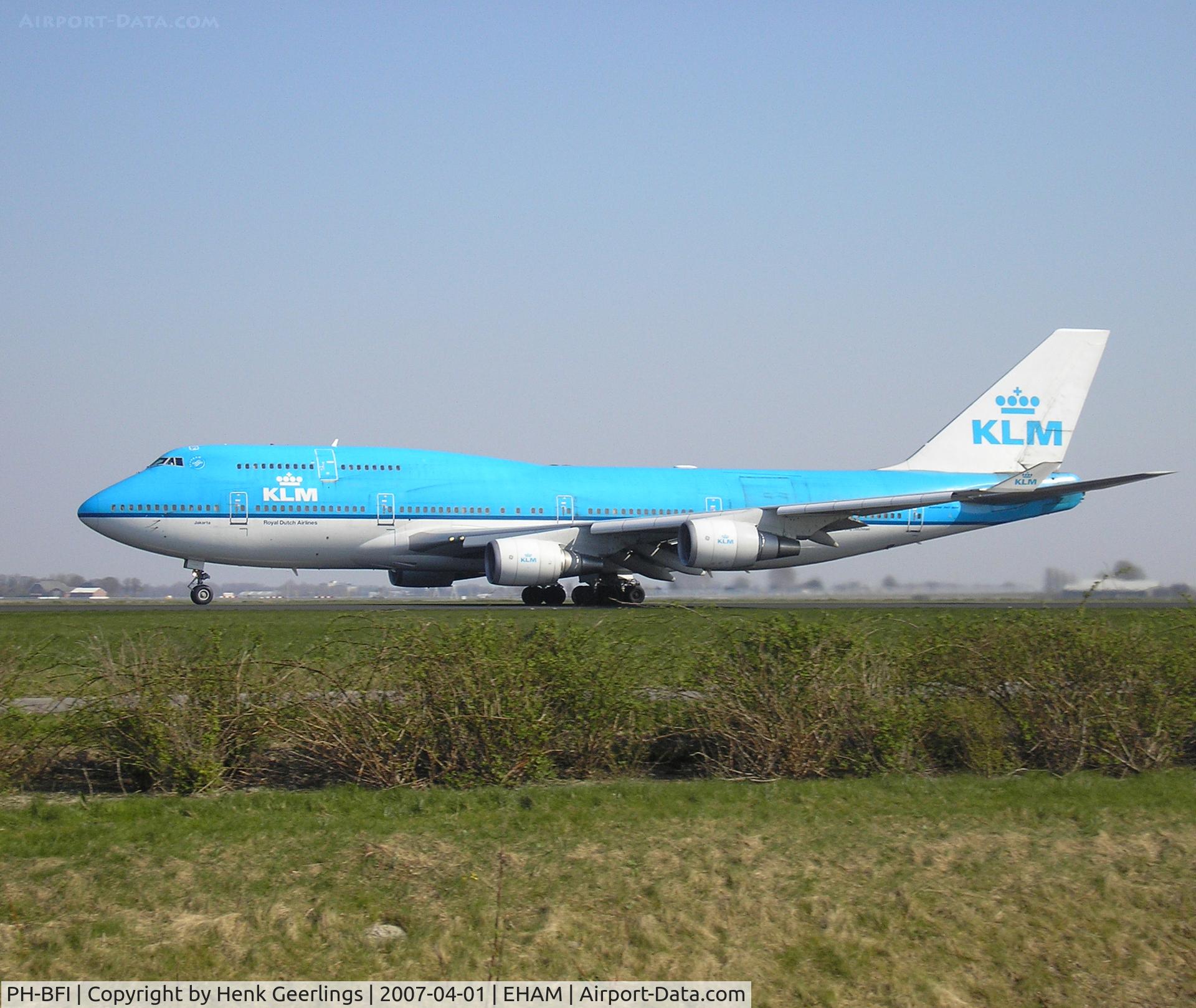 PH-BFI, 1991 Boeing 747-406BC C/N 25086, Take off , runway 36L