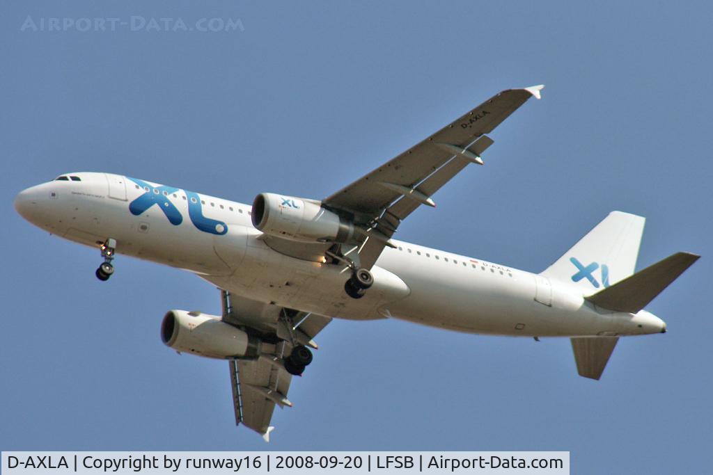 D-AXLA, 2005 Airbus A320-232 C/N 2500, landing on runway 34