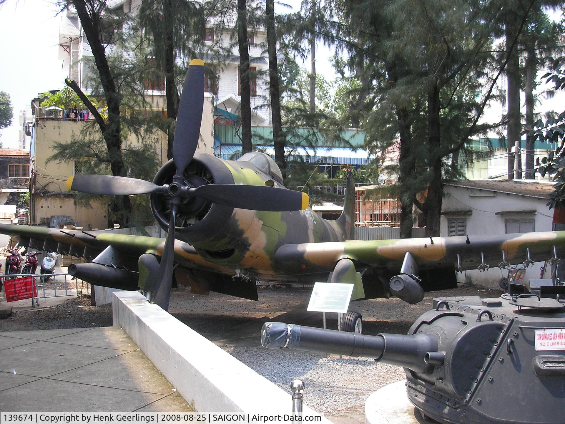139674, Douglas A-1H Skyraider C/N 10906, Saigon War Remnants Museum