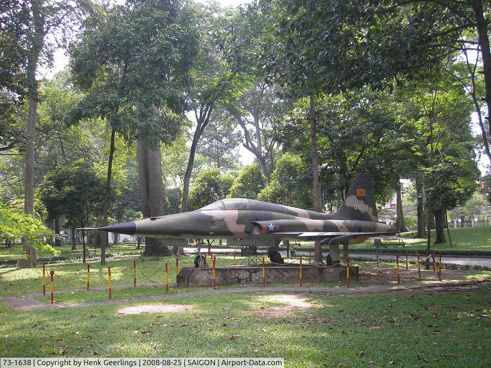 73-1638, 1973 Northrop F-5E Tiger II C/N R.1091, Saigon , Palace of unification