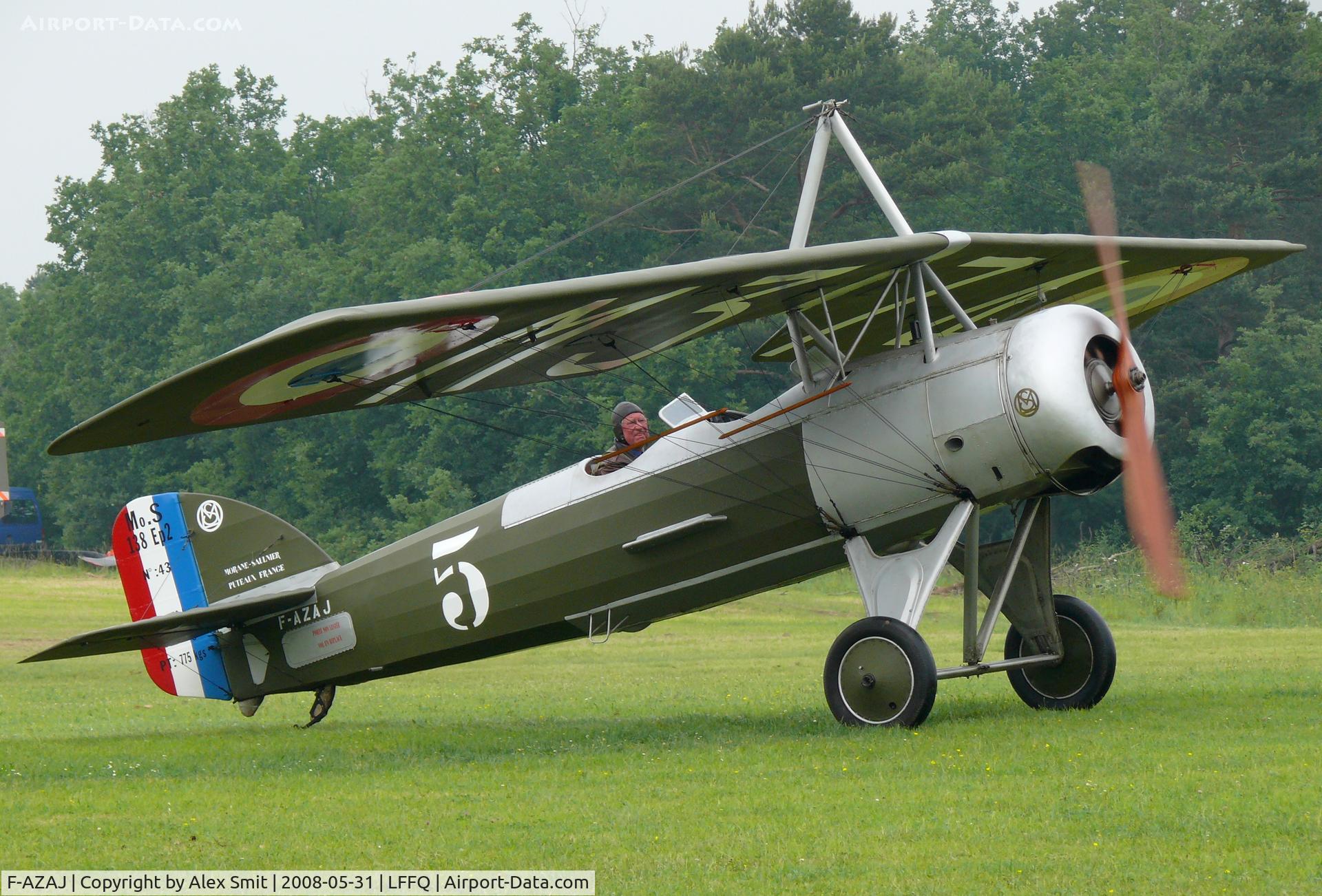 F-AZAJ, 1927 Morane-Saulnier MS-138EP-2 C/N 3220/138, Morane Saulnier MS138 EP2 F-AZAJ painted as French Air Force 5/43