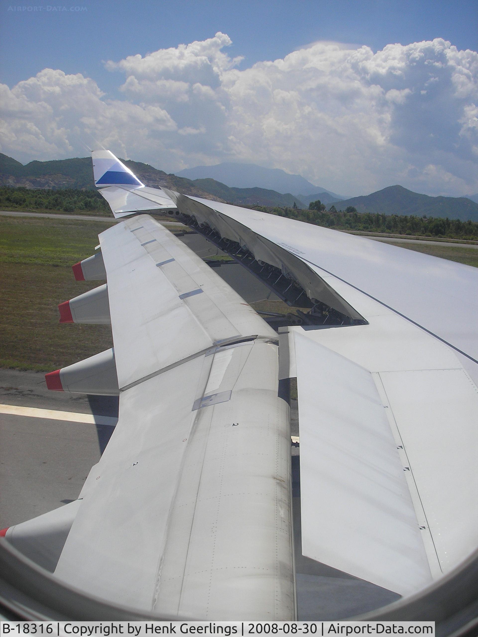 B-18316, 2007 Airbus A330-300 C/N 838, Landing at Danang o/b A330-300