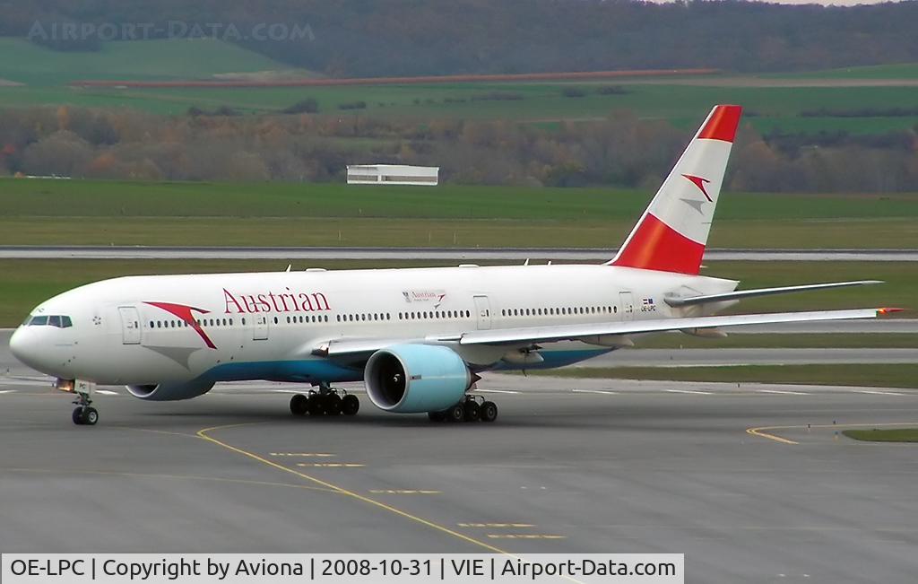 OE-LPC, 2002 Boeing 777-2Z9/ER C/N 29313, Austrian Airlines Boeing 777-2Z9(ER)