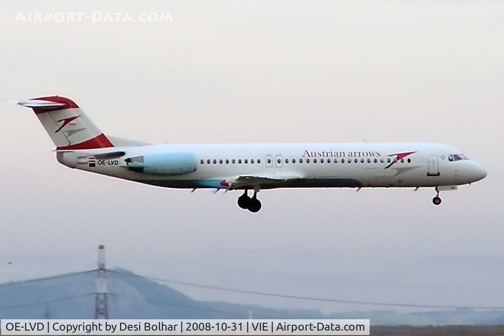 OE-LVD, 1994 Fokker 100 (F-28-0100) C/N 11515, Austrian arrows Fokker F-100