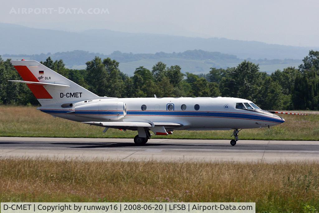 D-CMET, 1976 Dassault Falcon (Mystere) 20E-5 C/N 329, Falcon 20 departing to Germany