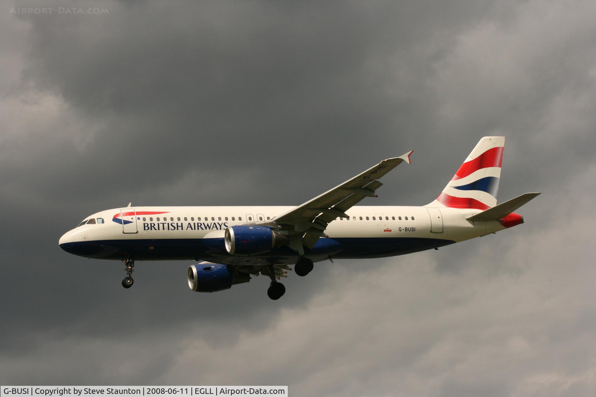 G-BUSI, 1990 Airbus A320-211 C/N 103, Taken at London Heathrow 11th June 2008