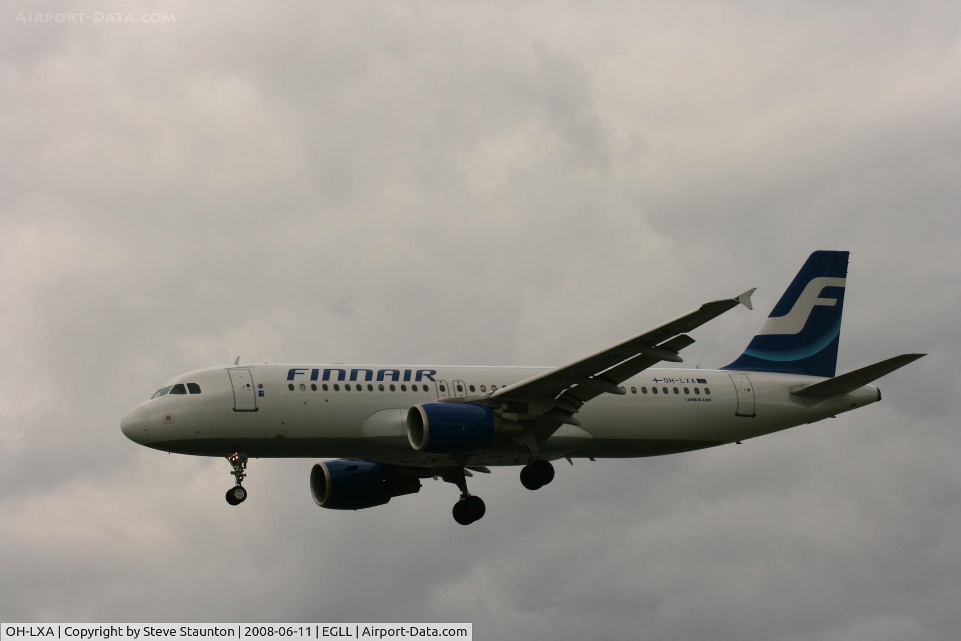 OH-LXA, 2001 Airbus A320-214 C/N 1405, Taken at London Heathrow 11th June 2008