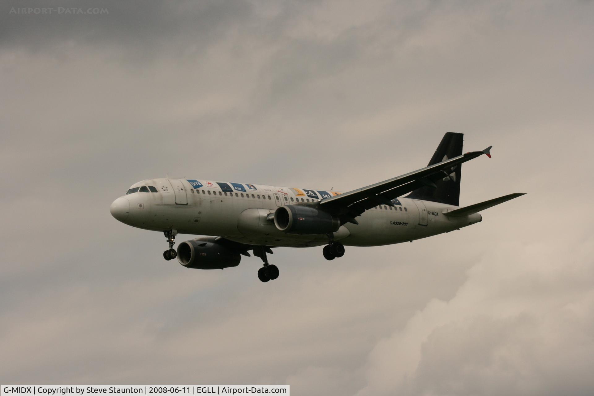 G-MIDX, 2000 Airbus A320-232 C/N 1177, Taken at London Heathrow 11th June 2008