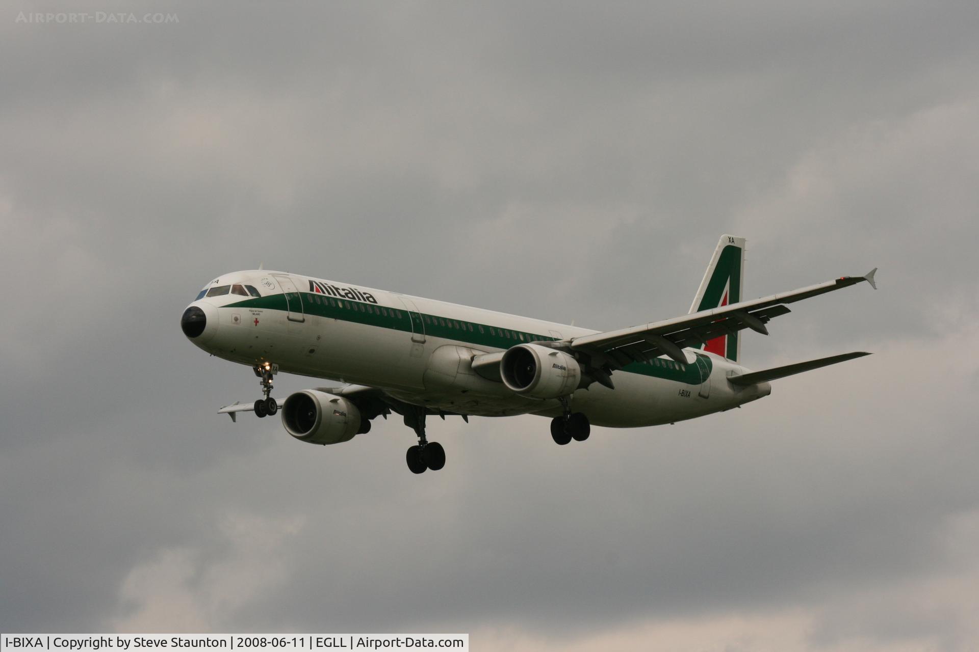 I-BIXA, 1994 Airbus A321-112 C/N 477, Taken at London Heathrow 11th June 2008