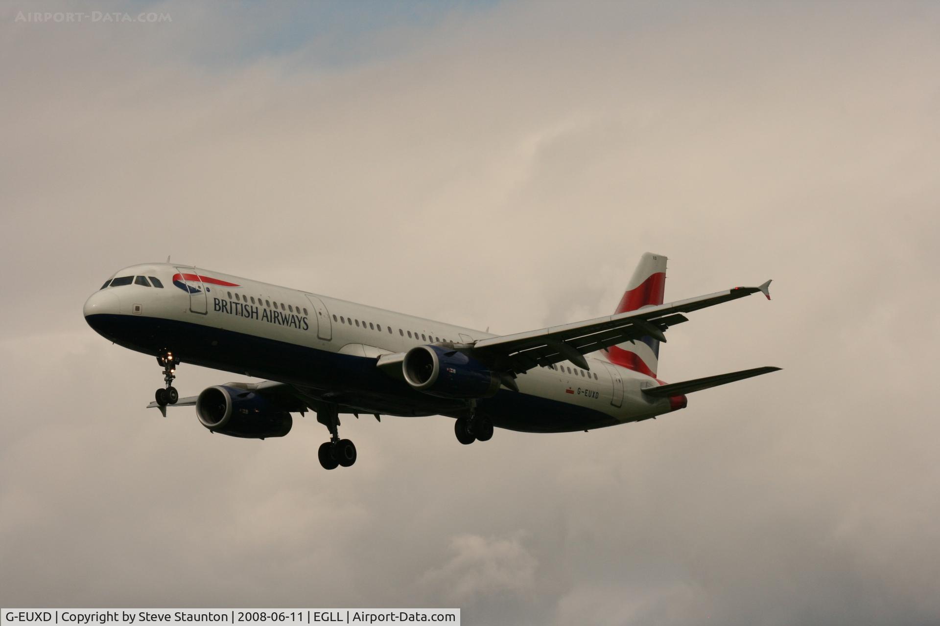 G-EUXD, 2004 Airbus A321-231 C/N 2320, Taken at London Heathrow 11th June 2008