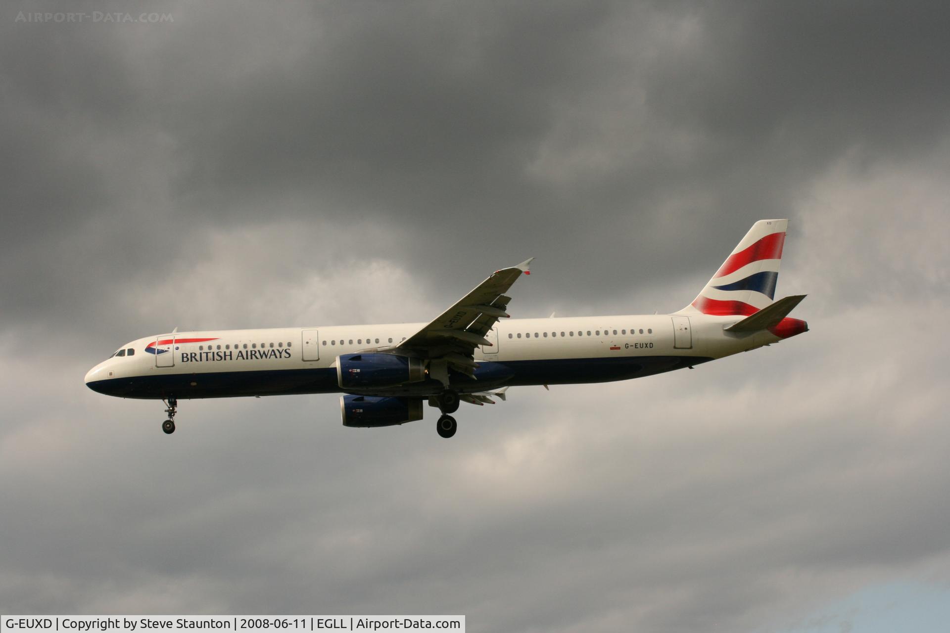 G-EUXD, 2004 Airbus A321-231 C/N 2320, Taken at London Heathrow 11th June 2008