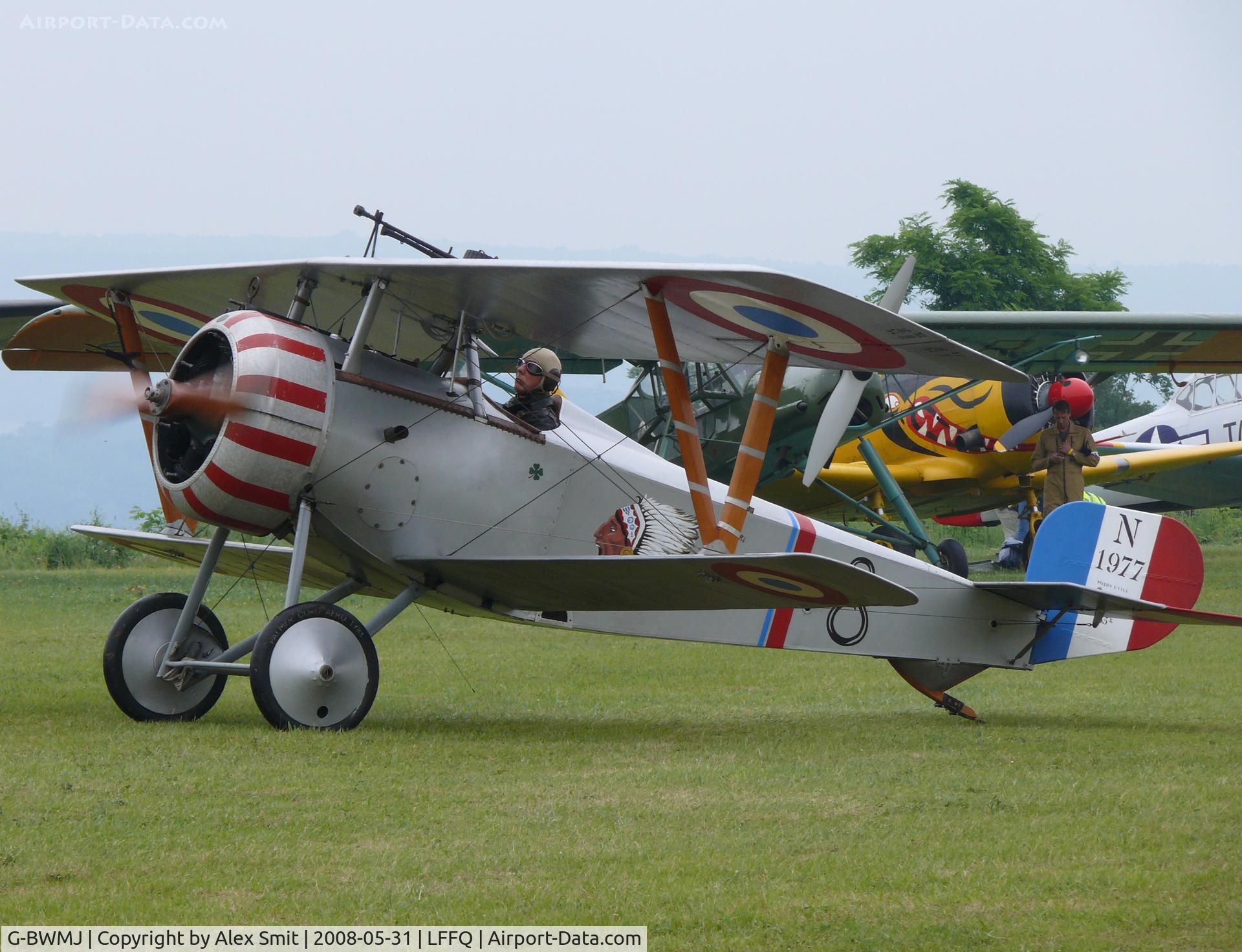 G-BWMJ, 1981 Nieuport 17 Scout Replica C/N PFA 121-12351, Nieuport N17/23 Scout G-BWMJ painted as French Air Force 8/N1977