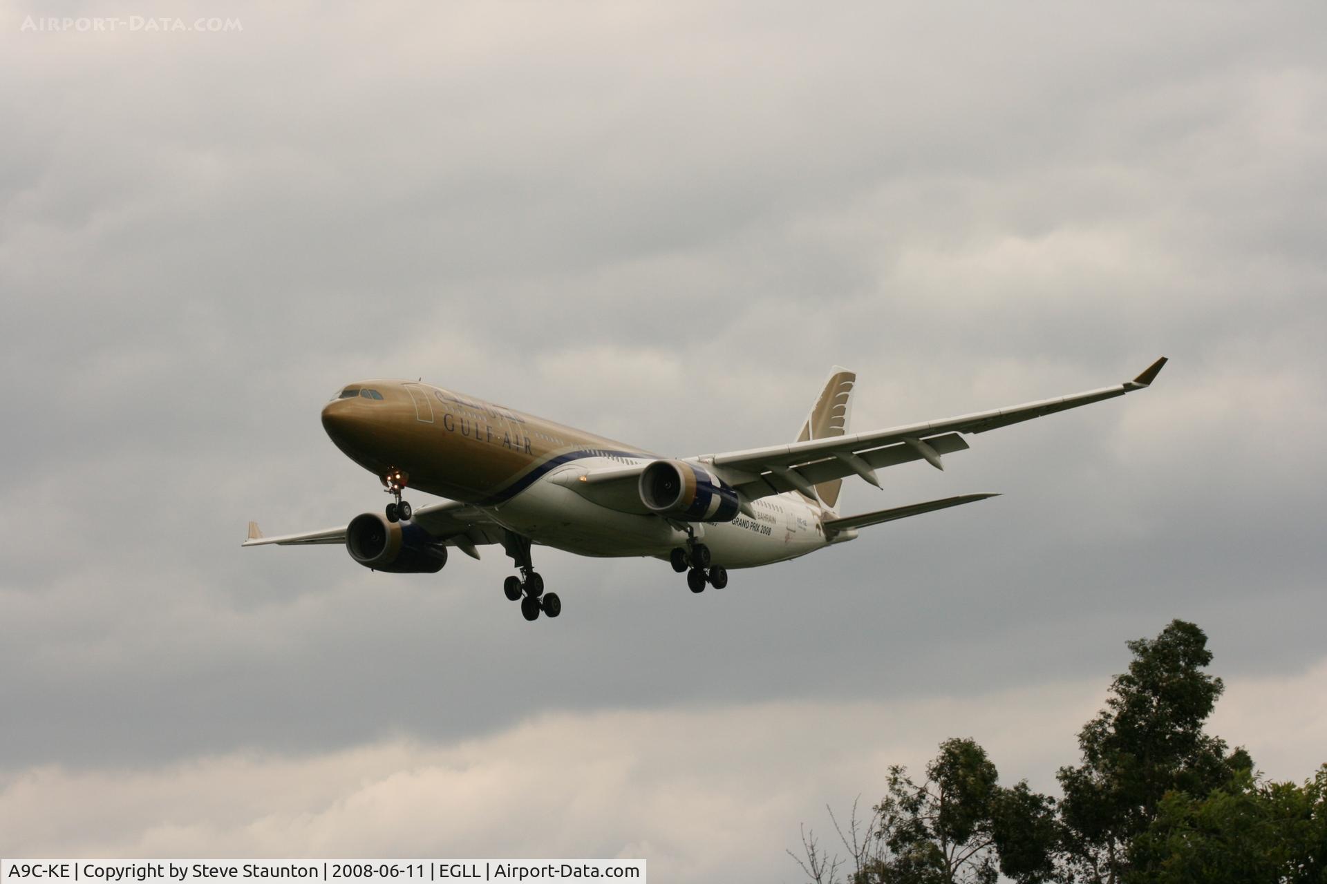 A9C-KE, 2000 Airbus A330-243 C/N 334, Taken at London Heathrow 11th June 2008