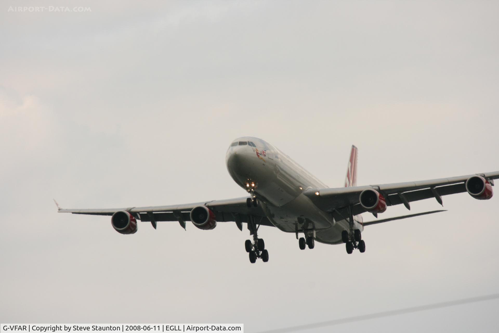 G-VFAR, 1998 Airbus A340-313X C/N 225, Taken at London Heathrow 11th June 2008