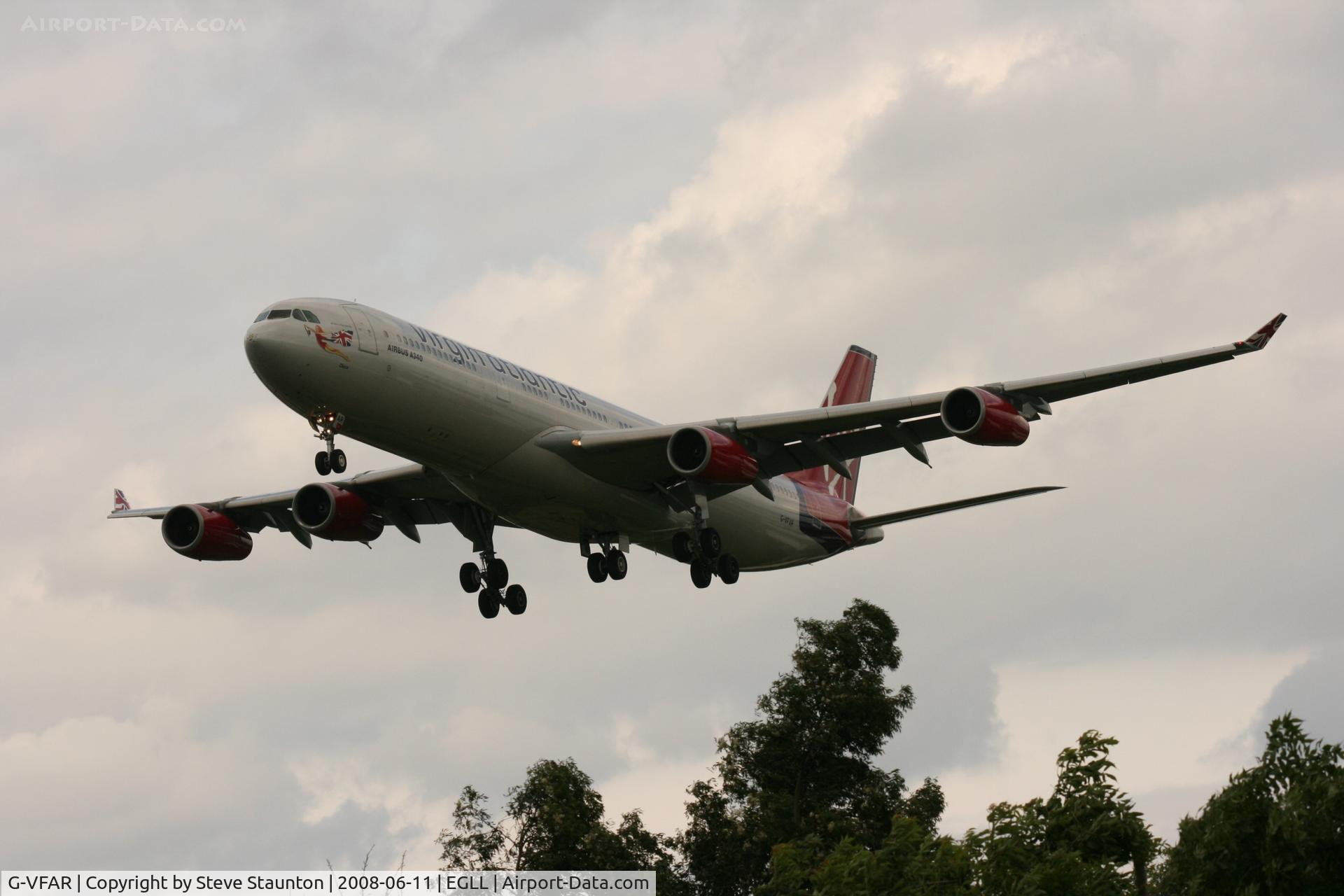G-VFAR, 1998 Airbus A340-313X C/N 225, Taken at London Heathrow 11th June 2008