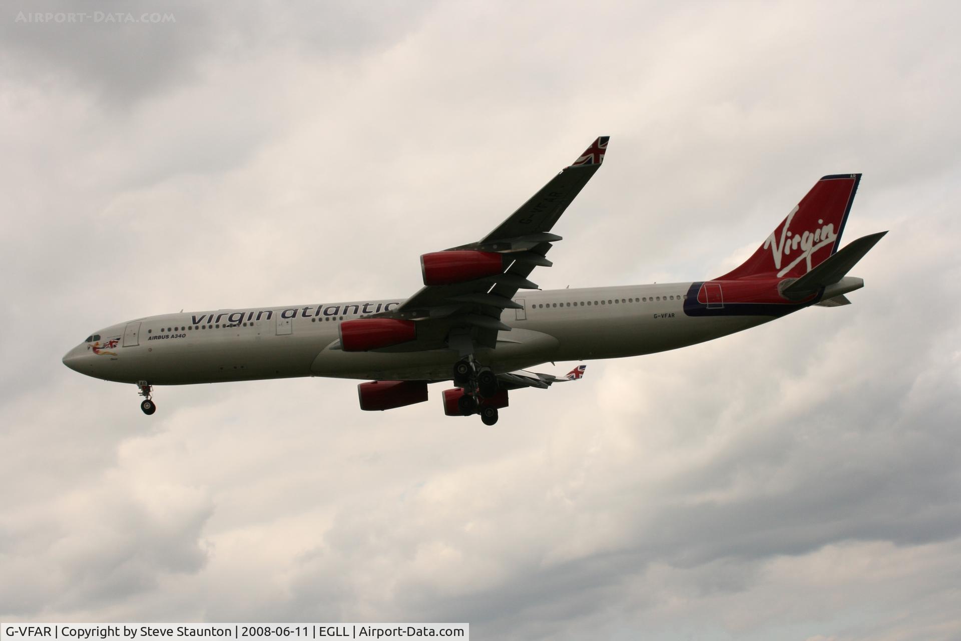 G-VFAR, 1998 Airbus A340-313X C/N 225, Taken at London Heathrow 11th June 2008