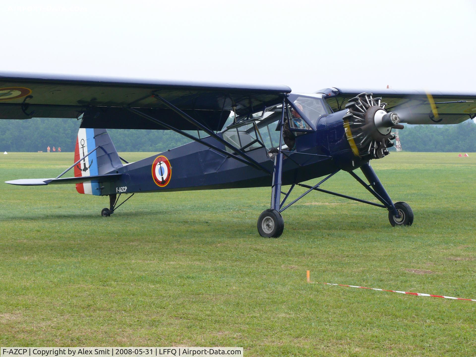 F-AZCP, Morane-Saulnier MS-502 Criquet C/N 320, Morane Saulnier MS502 Storch F-AZCP in French Navy colors