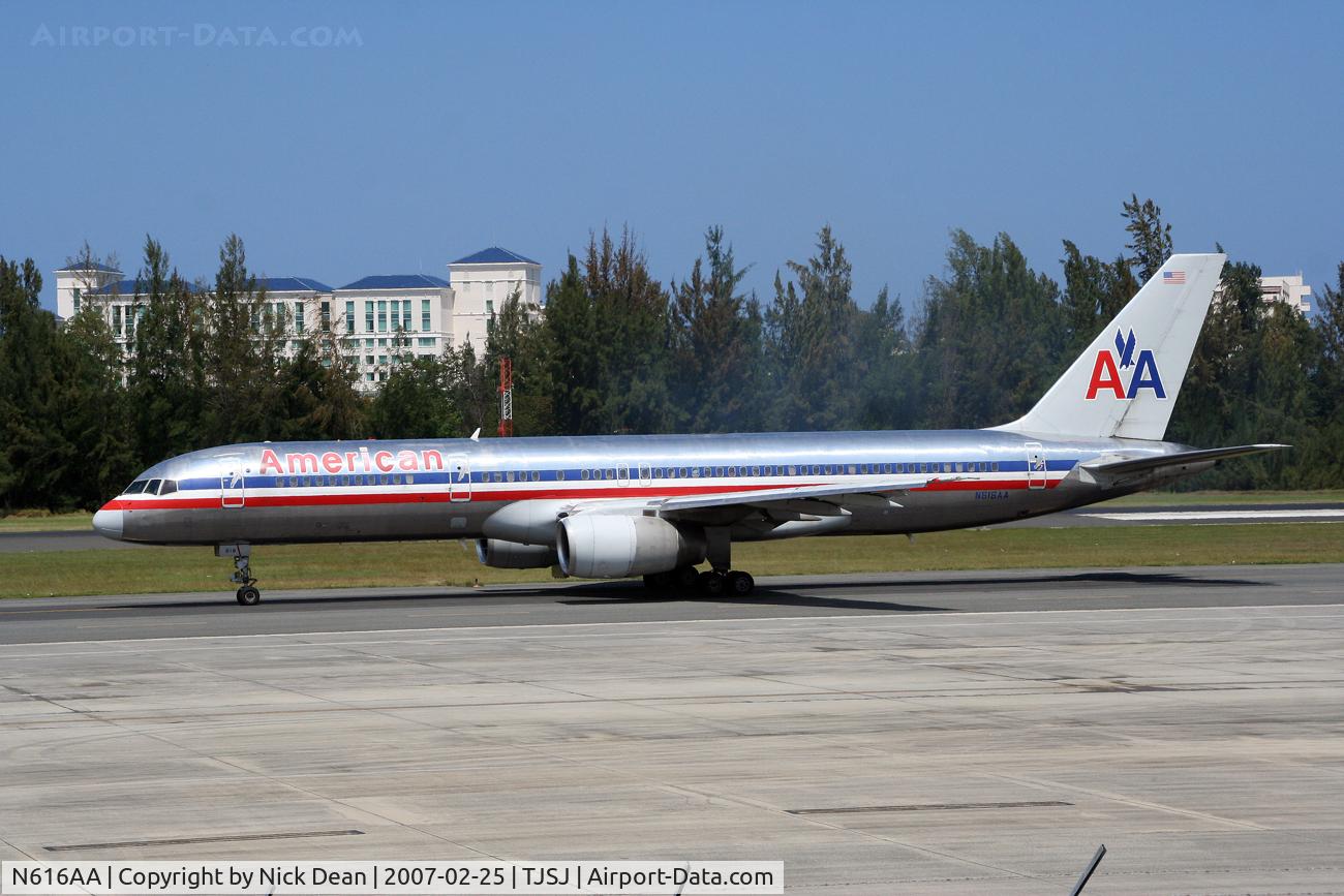N616AA, 1989 Boeing 757-223 C/N 24524, /