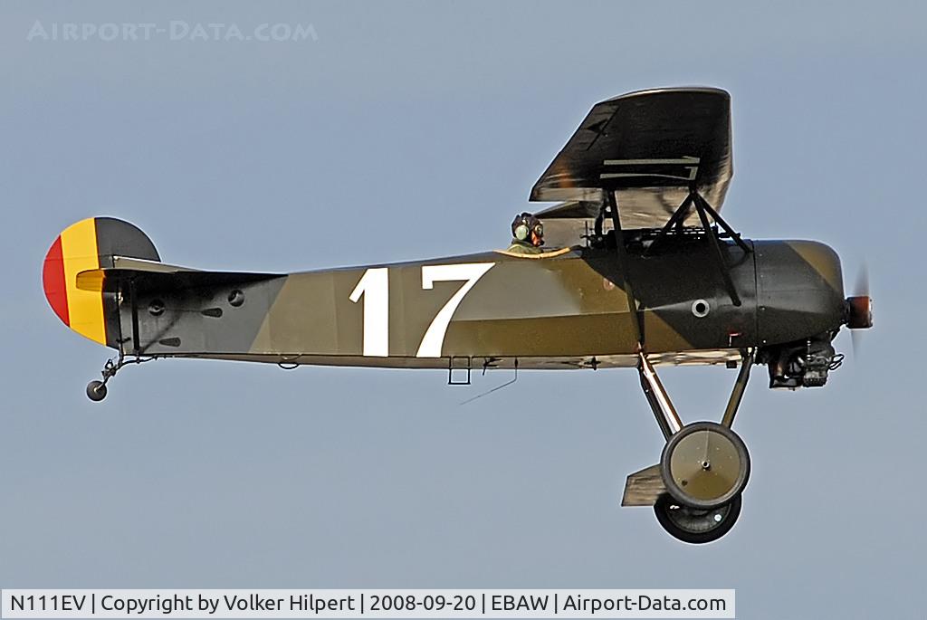 N111EV, 1986 Fokker D-VIII Replica C/N A-2, at Antwerpen