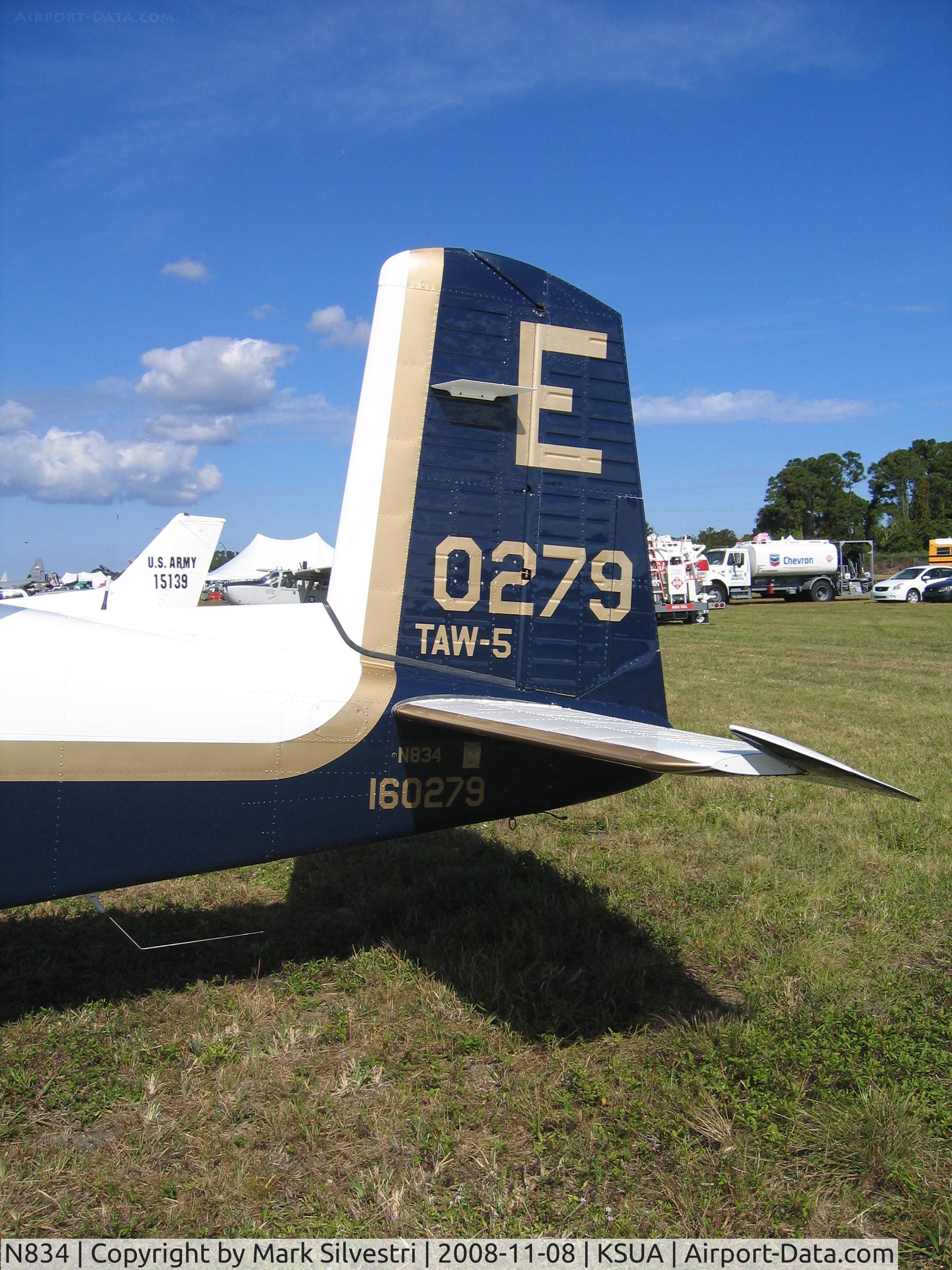 N834, 1952 Beech (CCF) T-34A Mentor (A45) C/N G-62, 2008 Stuart, FL Airshow
