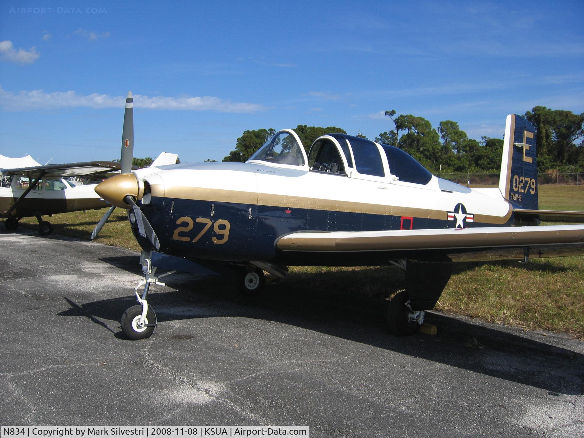 N834, 1952 Beech (CCF) T-34A Mentor (A45) C/N G-62, 2008 Stuart, FL Airshow