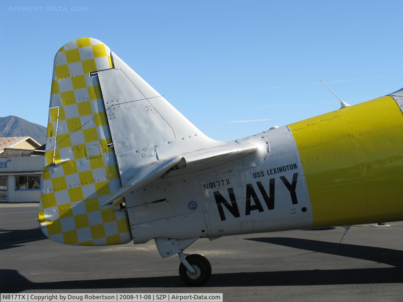 N817TX, 1942 North American AT-6D Texan C/N 88-18022 (42-86241), 1942 North American AT-6D TEXAN 'Problem Child', P&W R-1340 600 Hp, tail data