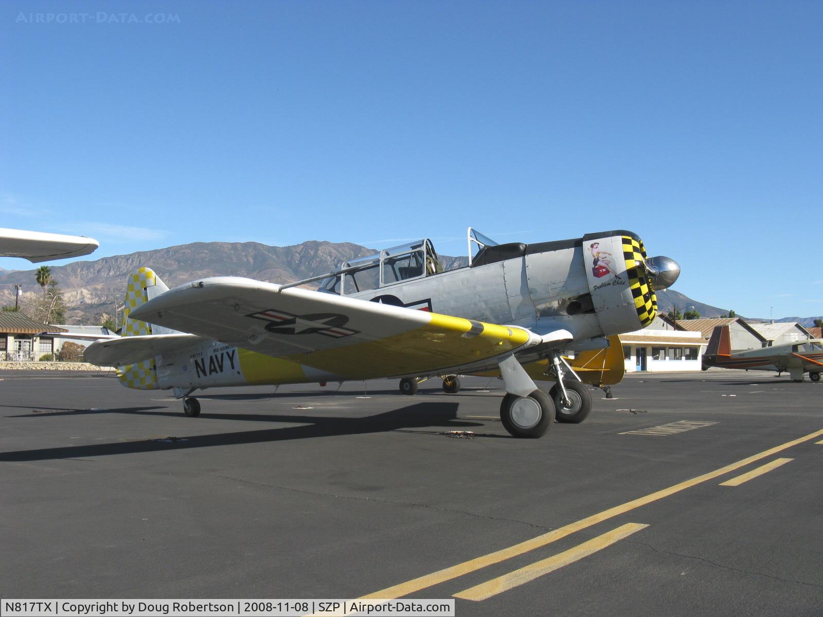 N817TX, 1942 North American AT-6D Texan C/N 88-18022 (42-86241), 1942 North American AT-6D TEXAN 'Problem Child', P&W R-1340 600 Hp