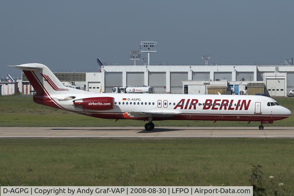 D-AGPG, 1990 Fokker 100 (F-28-0100) C/N 11306, Air Berlin F100