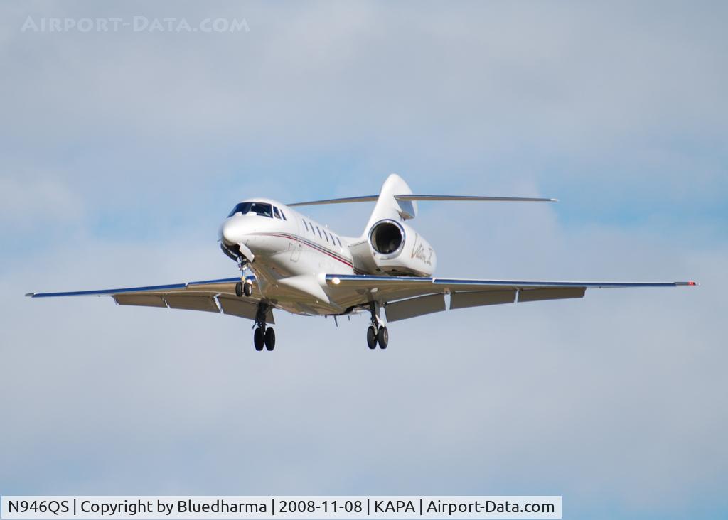 N946QS, 2002 Cessna 750 Citation X Citation X C/N 750-0195, On final approach to 17L.