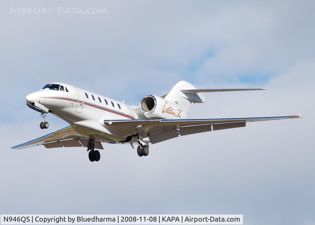 N946QS, 2002 Cessna 750 Citation X Citation X C/N 750-0195, On final approach to 17L.