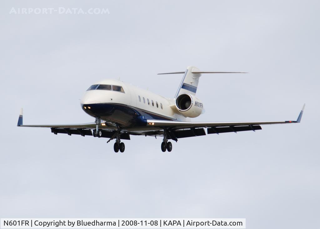 N601FR, 1987 Canadair Challenger 604 (CL-600-2B16) C/N 5003, On final approach to 17L.