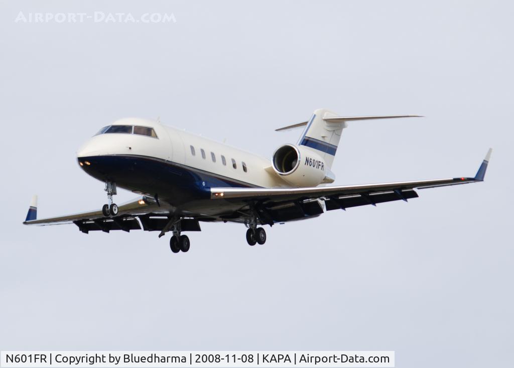 N601FR, 1987 Canadair Challenger 604 (CL-600-2B16) C/N 5003, On final approach to 17L.