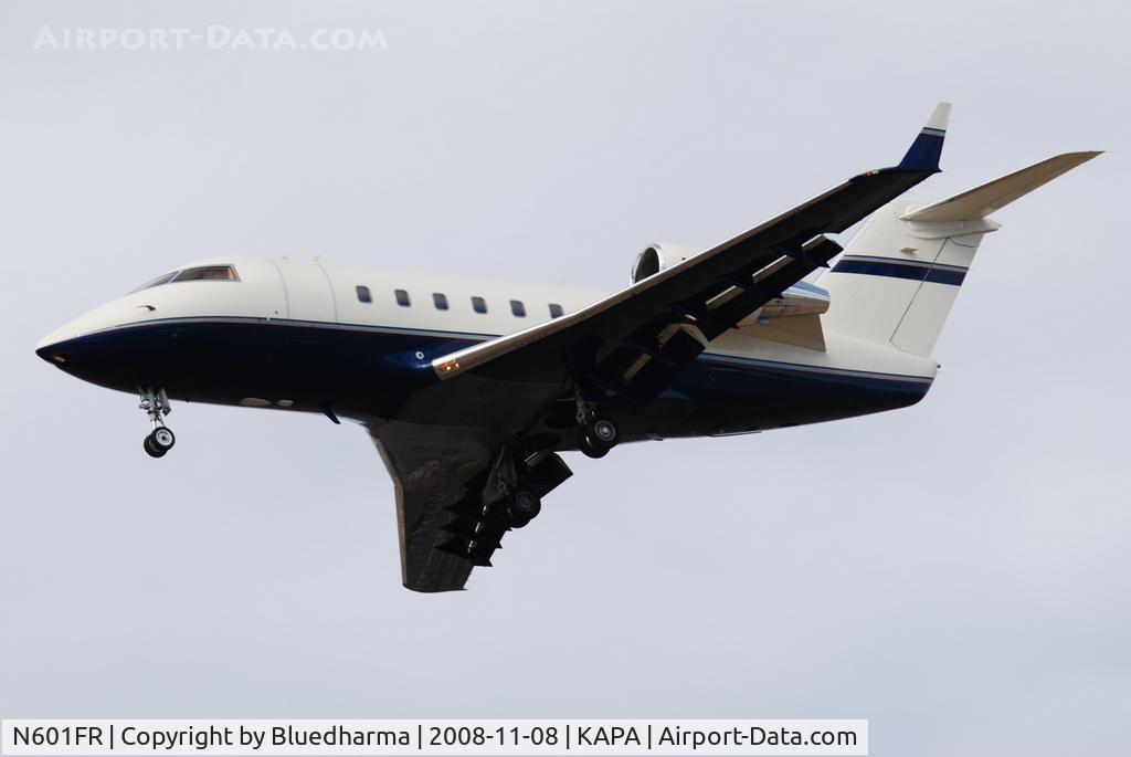 N601FR, 1987 Canadair Challenger 604 (CL-600-2B16) C/N 5003, On final approach to 17L.