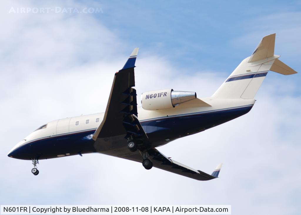 N601FR, 1987 Canadair Challenger 604 (CL-600-2B16) C/N 5003, On final approach to 17L.