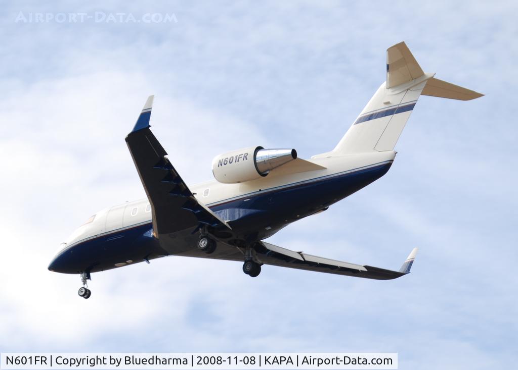 N601FR, 1987 Canadair Challenger 604 (CL-600-2B16) C/N 5003, On final approach to 17L.